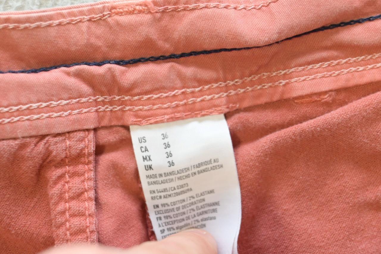 American Eagle Stretch Khaki Shorts Extreme Flex Prep Slim Fit Mens Sz