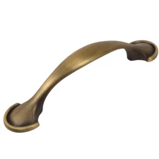Cosmas Cabinet Hardware Brushed Antique Brass Handle Pulls #6632BAB
