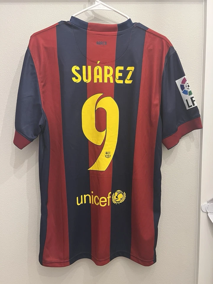 Camiseta deportiva 2014 Luis Suárez Nike Dri Fit FC Barcelona Home BLAUGRANA - grande para hombre Foto 2 de 4