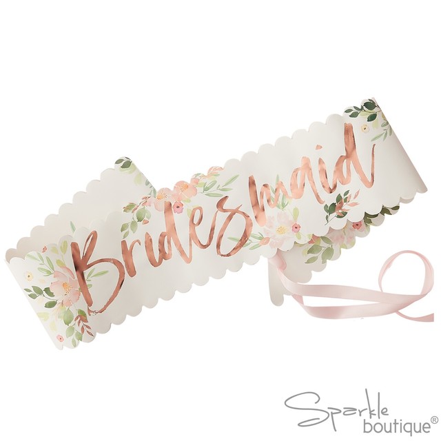 ginger ray bridesmaid sash