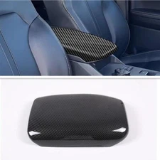 For Ford Ranger 2023-2024 Carbon Fiber Car Central Armrest Storage Box Cover 1X