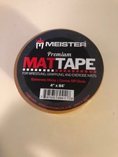 Meister Premium Mat Tape for Wrestling, Grappling and Exercise Mats - Clear - 4"