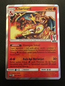 2021 CHARIZARD KFC Promo 25th Anniversary Pokemon Indonesia Glurak