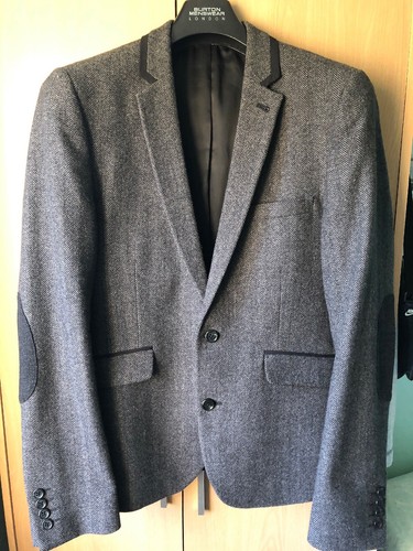 BURTON TAILORED FIT HERRINGBONE TWEED 