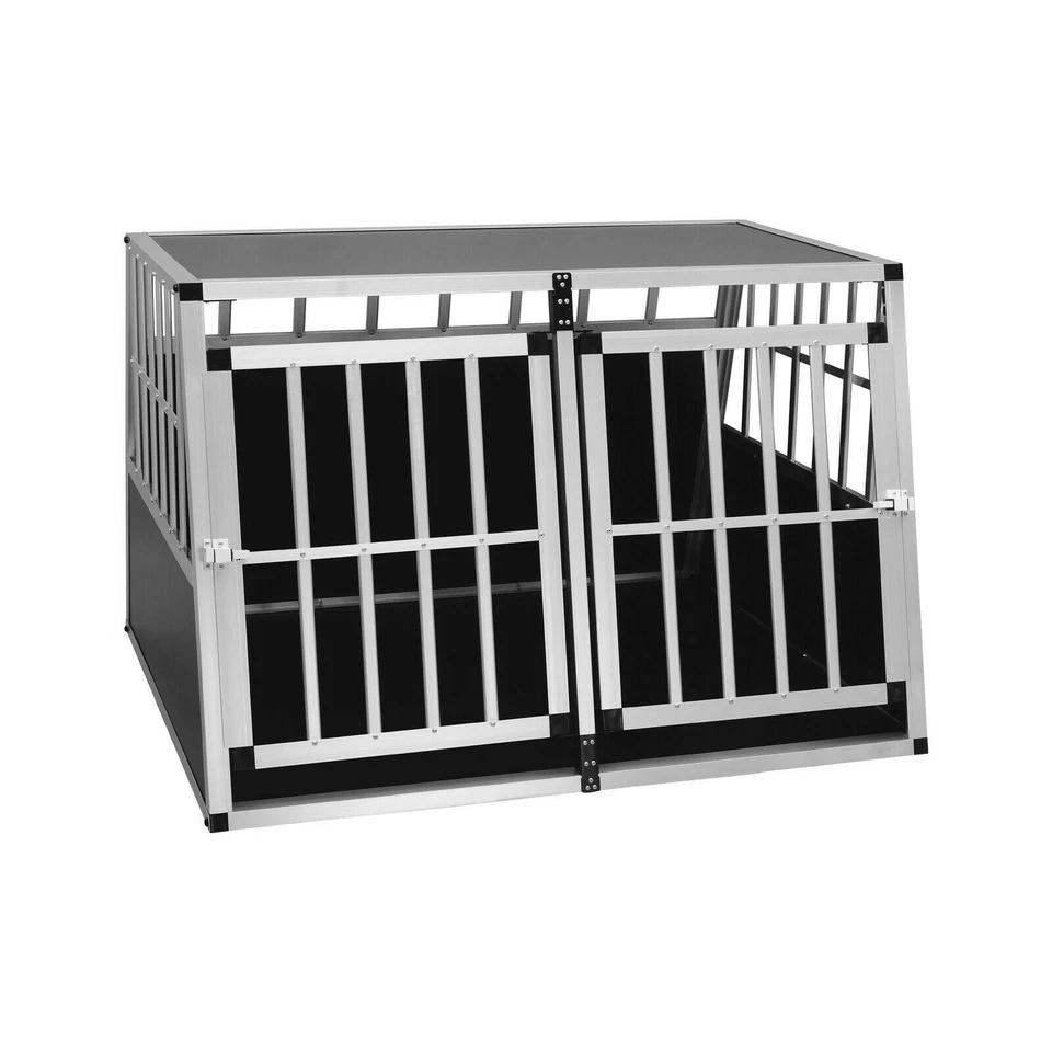 EUGAD Hundebox Transportbox Hundetransportbox Reisebox Gitterbox Alu Auto e1020 - Bild 2 von 4