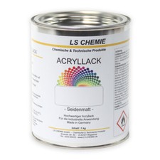 1kg Acryllack in RAL 7023 ( Betongrau ) in Seidenmatt !
