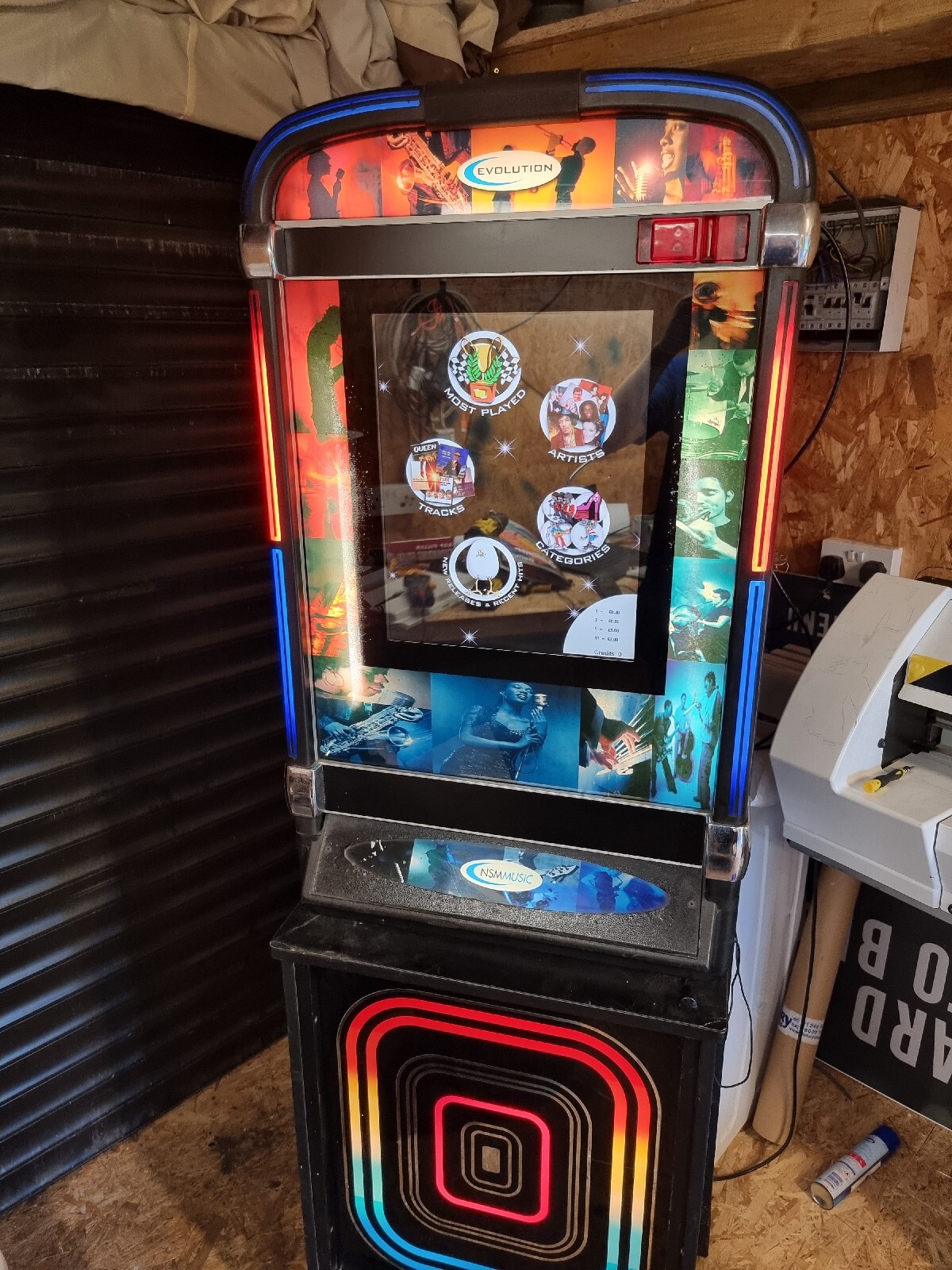 nsm evolution digital jukebox machine And Stand eBay