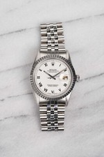 Vintage Rolex Datejust Ref 16030 Automatic 80s White Roman numeral Dial 36mm