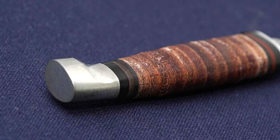 CASE 00303 M3F SSP Cuero 1988 Acero Inoxidable 78mm Funda Cuero Vitage Foto 4 de 4