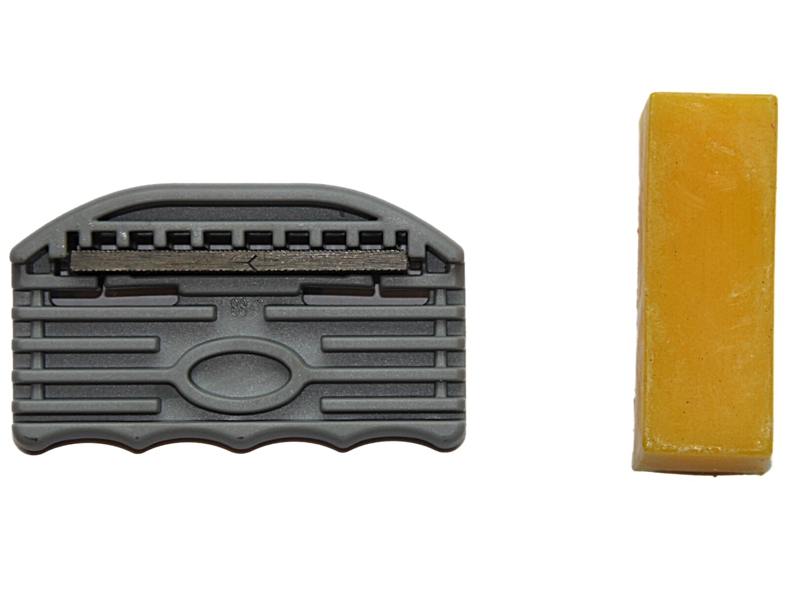 Edge Sharpener Tuner Edge Beveler 88/90 Side Gray New + Yellow Wax