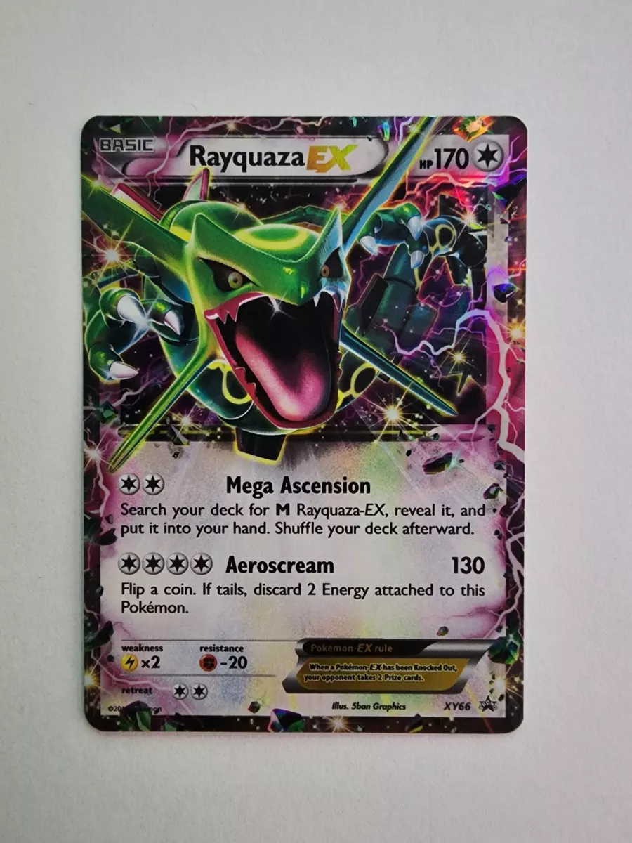 Shiny Rayquaza EX XY69 Ultra Rare Pokémon Black Star Promo - Excellent TCG