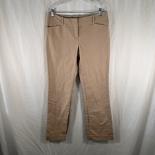 The Limited Dress Pants Women's 10R Khaki Drew Fit Cotton Blend Mid Rise