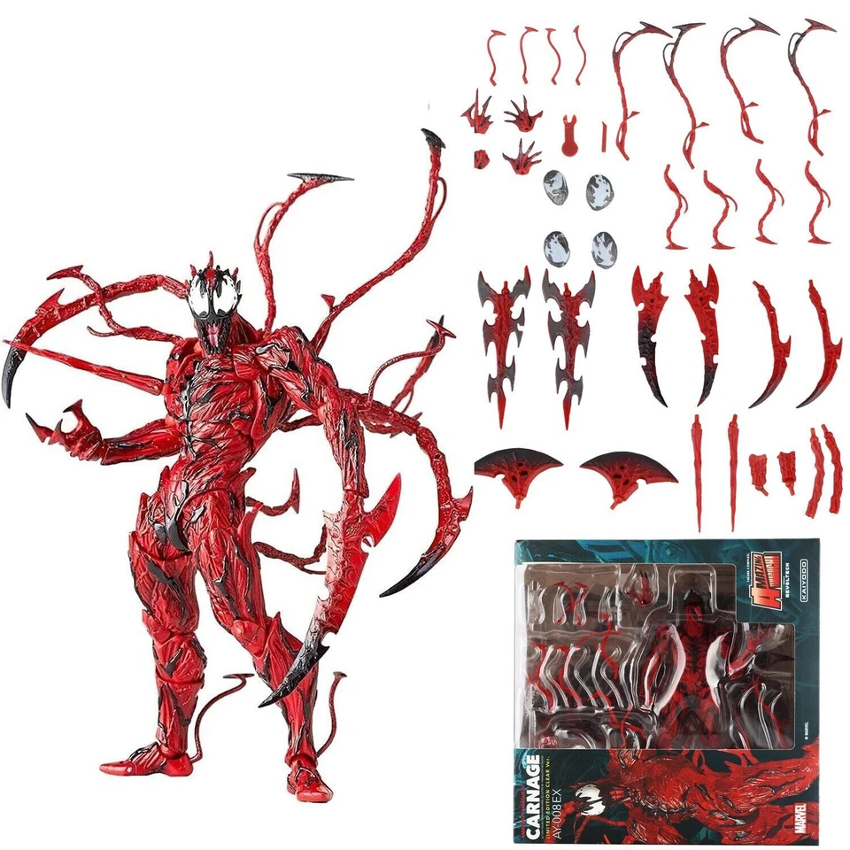 6'' Red ven0m Carnage Action Figure Spider Man Statue Model Toys Gifts PVC Boxed - Image 4 of 4