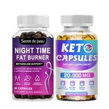 Keto Supplements Set Night Time Fat burner Slimming Pills Appetite Suppressant