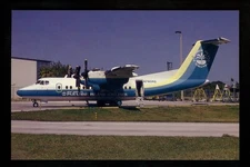 Aviation Airplane Airline postcard Flite Line #168 Boeing 727 Braniff Int'l