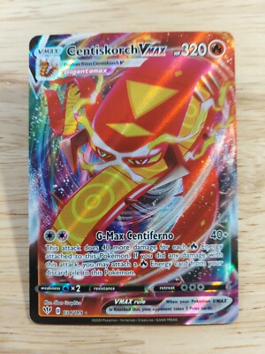 Centiskorch Vmax 034/189 Darkness Ablaze NM Full Art Ultra Rare
