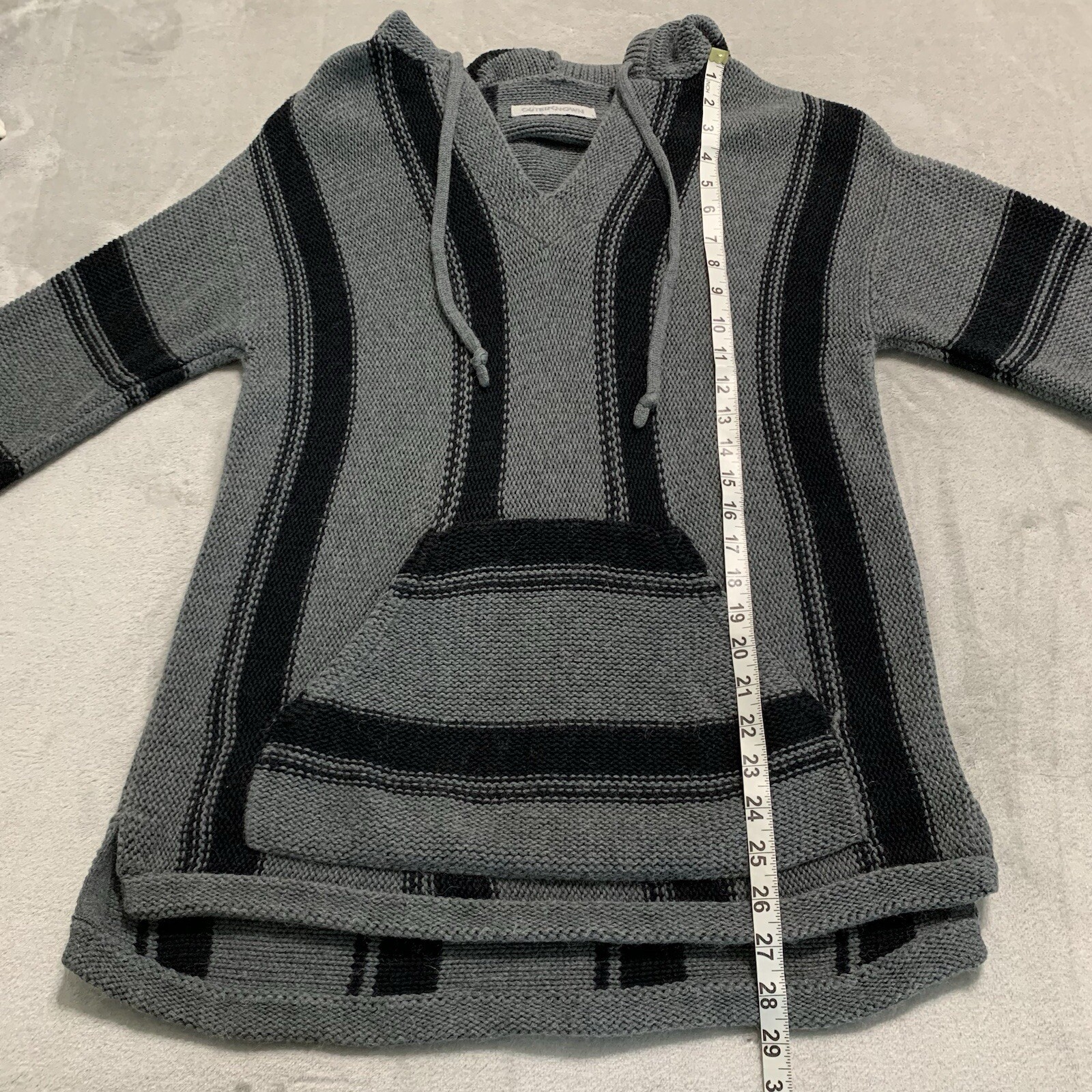 Outerknown Pacifica Pullover Hoodie Small Grey Bl… - image 11