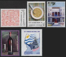 URUGUAY 2690-2691 ** ANALPHABETISMUS, 2693 ** APOTHEKE, 2694 ** WEIN, 2695 ** SC