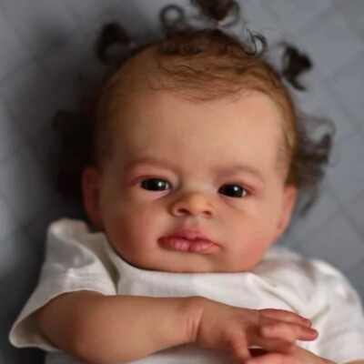 19 Inch Reborn Baby Lanny Doll Lifelike Newborn Dolls 3D Skin Visible Veins
