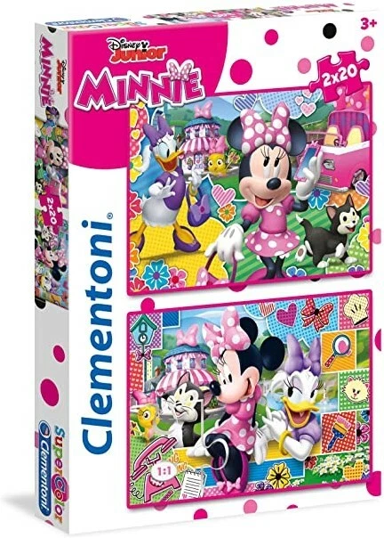 Minnie Maus Kinder Puzzle 2 x 20 Teile Clementoni Disney Junior NEU
