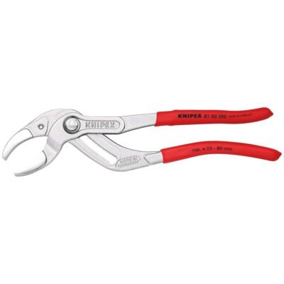 KNIPEX 81 03 250 Siphon- und Connectorenzange verchromt 250 mm
