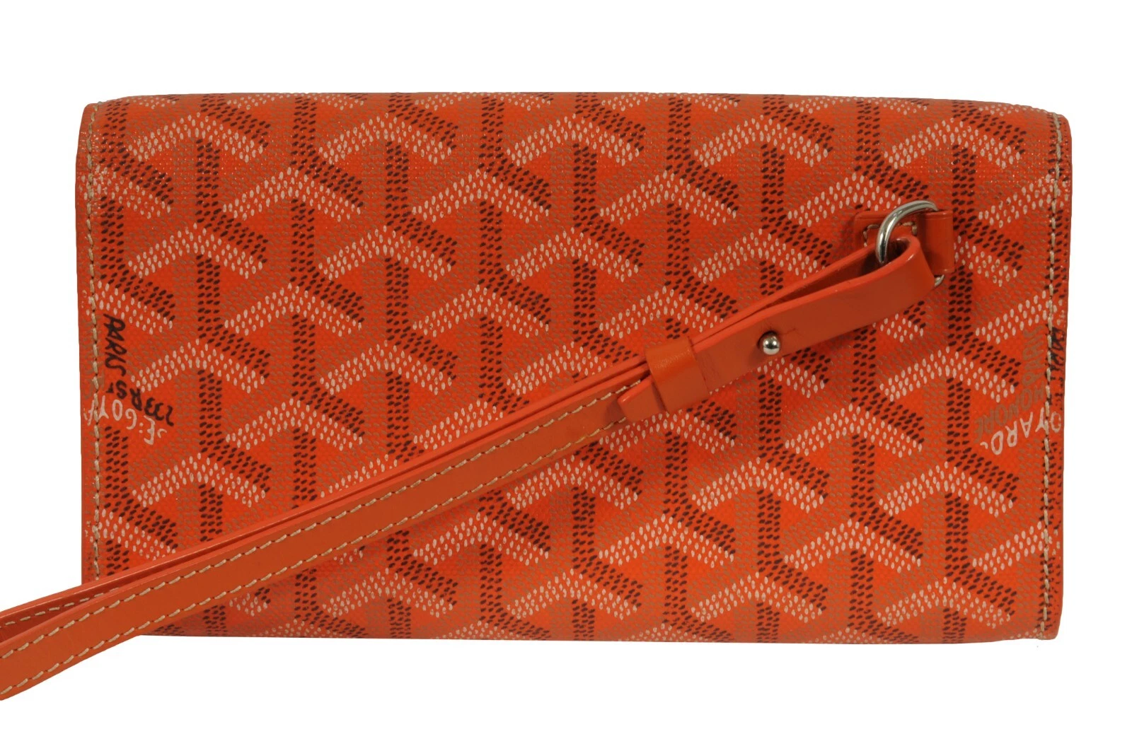 Portafoglio Goyard Monte Carlo Mini arancione edizione limitata pochette da polso