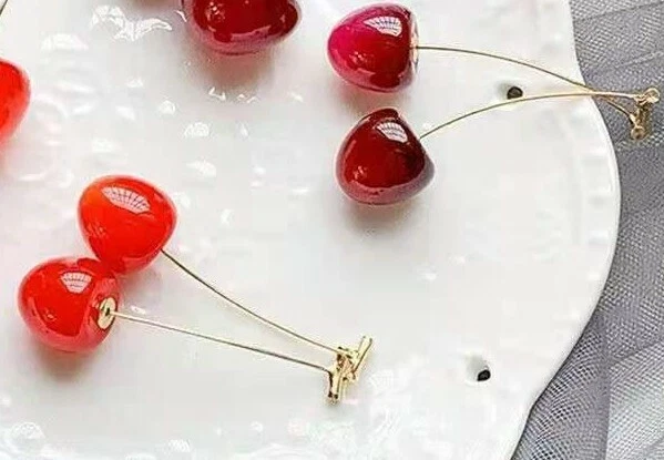 Cherry earrings deals ebay