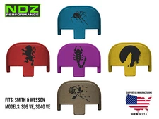 NDZ S&W SD9, SD40, 2.0, SD9 VE SD40 VE Slide Cover Back Plate Aluminum Outdoors