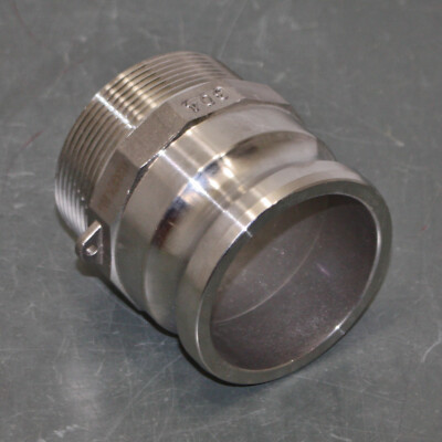 USA Sealing Cam And Groove Plug Fitting BULK-CGF-327, Type F, 3'' NPT, F-3 304 SS
