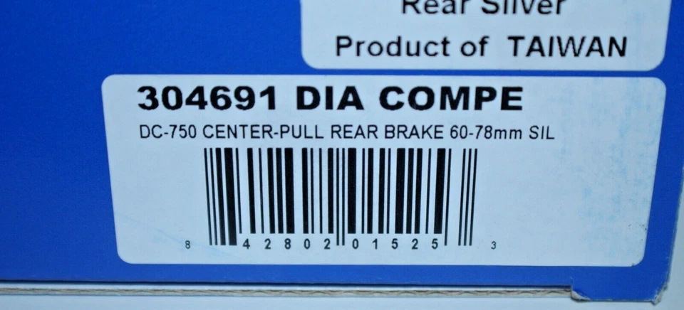 Dia-Compe DC-750 CenterPull Front Brake Caliper 60-78mm Silver Road Free Shipper - Image 4 of 4