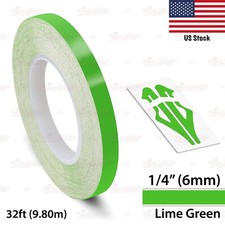 14 Roll Vinyl Pinstriping Pin Stripe Solid Line Car Tape Decals Stickers 6mm