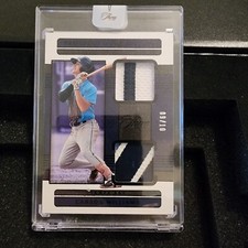 Carson Williams 2023 Panini Three And Two Prospect Dual Patches card #9/10 Rays