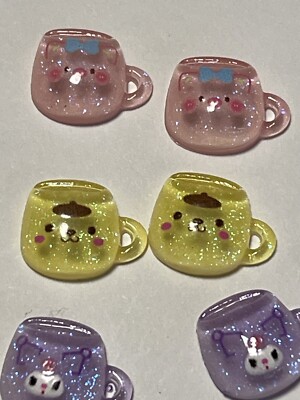  10 PCs  Kawaii Hello Kitty Nail Charms Small Size 1cm Each Aesthetic  