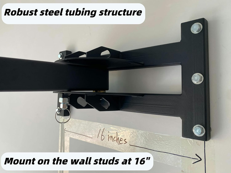 Heavy Bag Hanger Wall Studs Mount Punching Bracket SpaceSaving Design