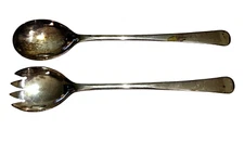 Vintage Celtic Quality SP. Serving Fork With Spoon Made In England 9 - 1/2" Long