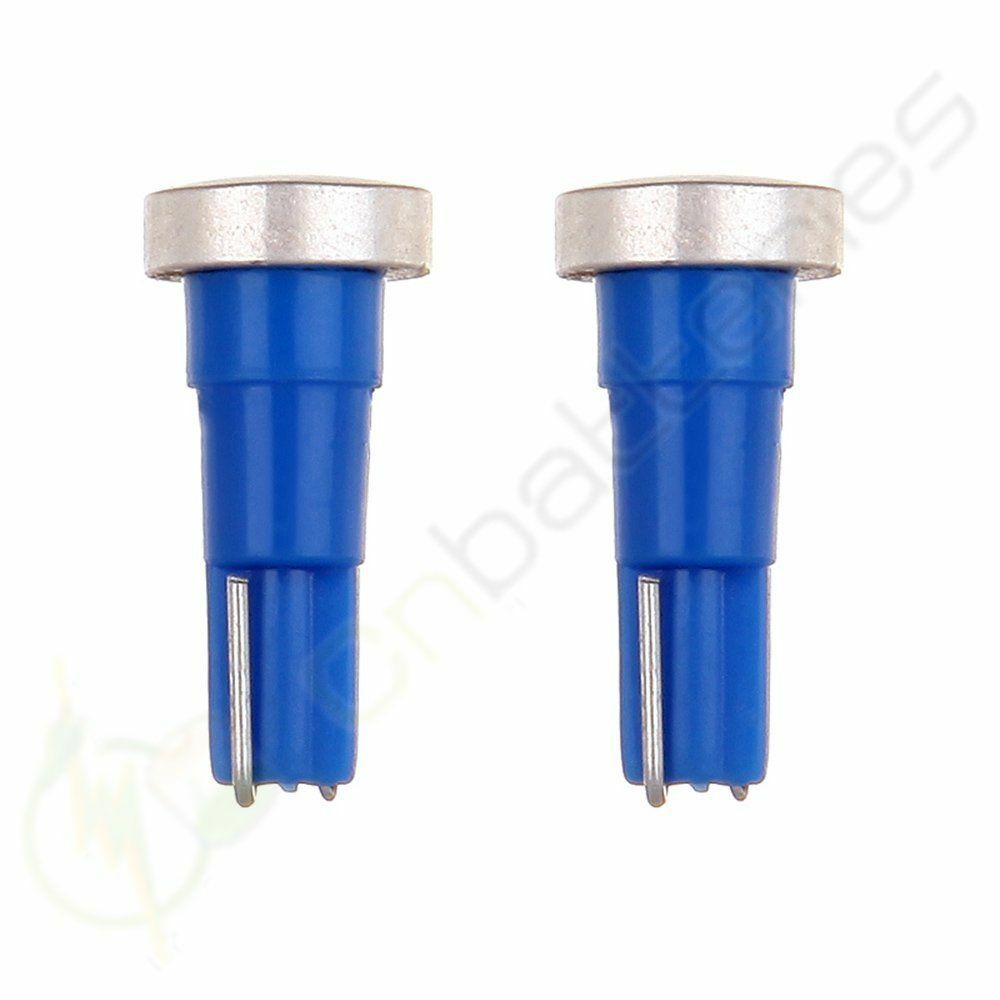 10-Pack Blue T5 74 LED Bulbs For Honda Dashboard & Instrument Cluster - 12V, Twist Socket