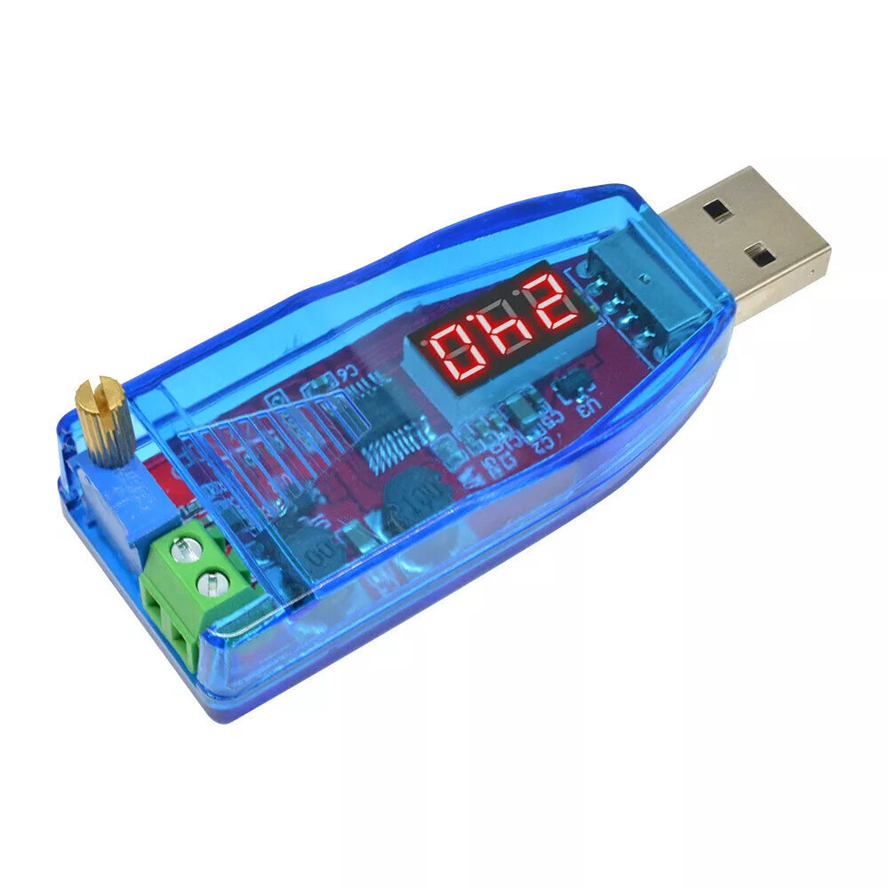 1PC Red DC 5V to 1-24V USB Step Up Down Power Supply Module Buck Boost Converter