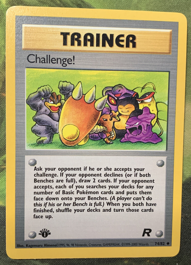 1st Edition Challenge! 74/82 - Team Rocket - Near Mint | eBay
