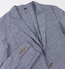 J. Crew Ludlow Blazer Men's 40R Slim Unstructured Cotton Linen Sport Coat Gray