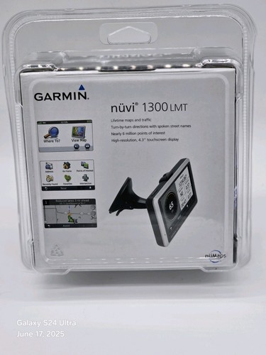 Garmin NUVI 1300LMT 4,3" GPS con mappe a vita gratuite e traffico nuovo sigillato - Foto 3 di 6