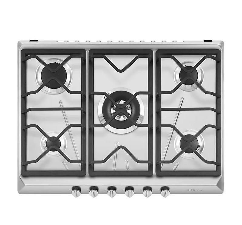 SMEG SRV576O PIANO COTTURA GAS INCASSO 70CM MODELLO CONTEMPORANEA INOX