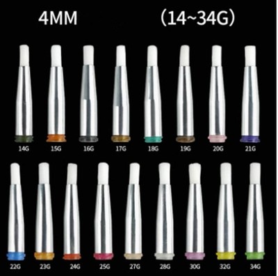 NEW 10pcs  16Ga  4mm  Round mouth brush dispensing syringe   tips #fv