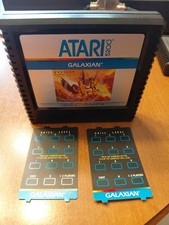 Galaxian (Atari 5200, 1982) Game Cartridge, Overlay - Tested/Working