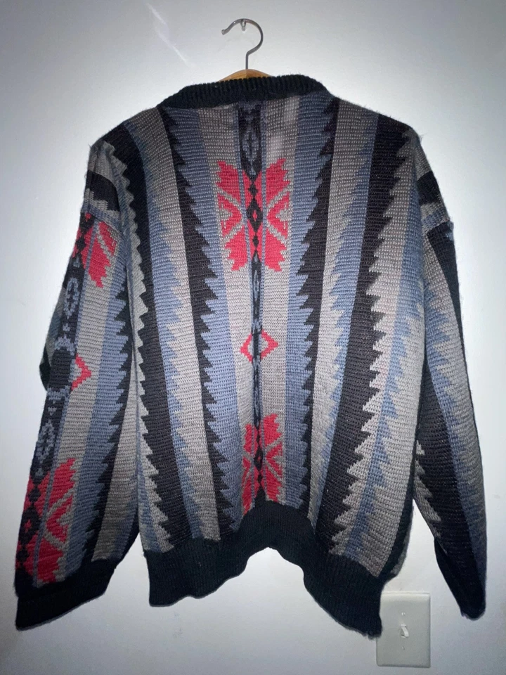 Vintage Mens Pendleton Virgin Wool Sweater Size XL Aztec Made In USA 90s - Image 2 of 4