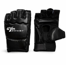 Guanti MMA Grappling Sparring Karate Taekwondo Palmo Aperto Guantini Gym Power
