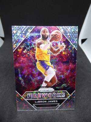 2020-21 Prizm LeBron James Fireworks Fast Break Insert - Los Angeles Lakers