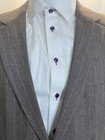 Hugo Boss Wool Blend Sport Coat Size 42R STRETCH Tan Striped Mens Blazer Jacket — photo 2