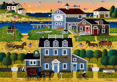 - Charles Wysocki - Witch's Bay - 300 Piece Jigsaw Puzzle for Adults -Challen...