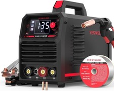 135Amp MIG Welder,110V Flux Core Welder Flux Core MIG/Lift TIG/Stick 3-in-1 L..