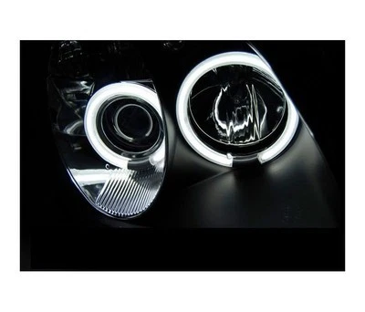 faros mercedes r170 slk 1996 1997 1998-2004 ojos ángel ccfl negro lhd Foto 2 de 3